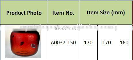 china home decor wholesale square glass vase glass craft