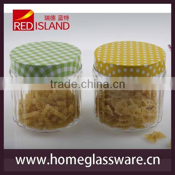 glass candle jars and lids,decorative glass jars and lids,high quality glass storage jar