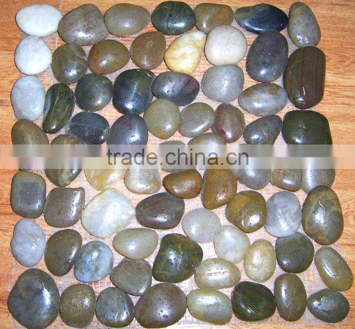 Natural Multicolor pebble stone