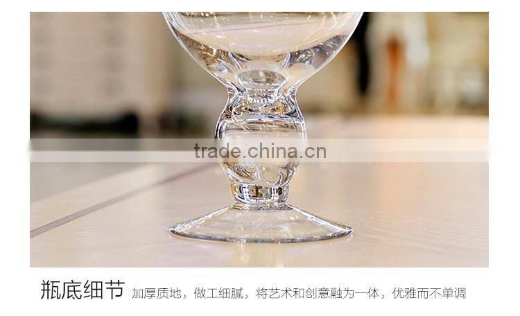 Home wedding table decor high transparent flower arranging glass containers
