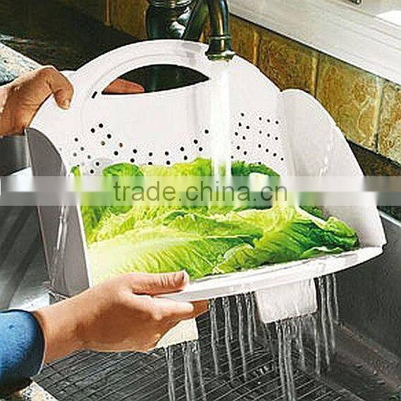 Factory Wholesale Space Saving Flat Fold Colander