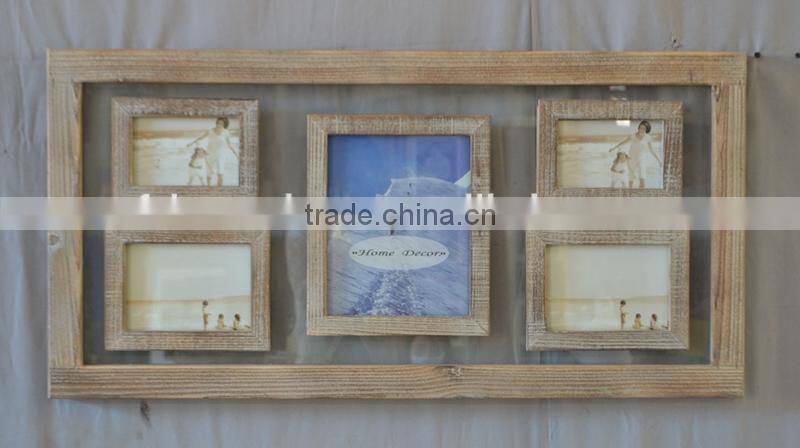 2016 new style antique photo frame WITH double glass & chalk board