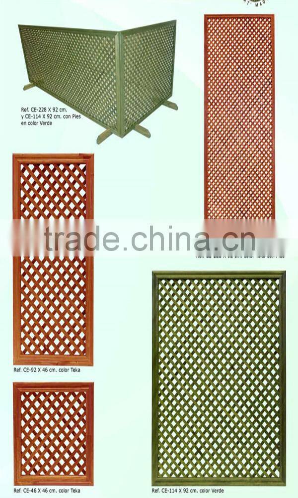 Wood garden fence , Colorful garden fence