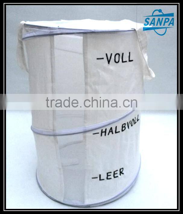 Popular household pop up laundry hamper with mesh part