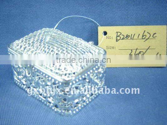 Rectangle silver wire cute seasonal packaging box