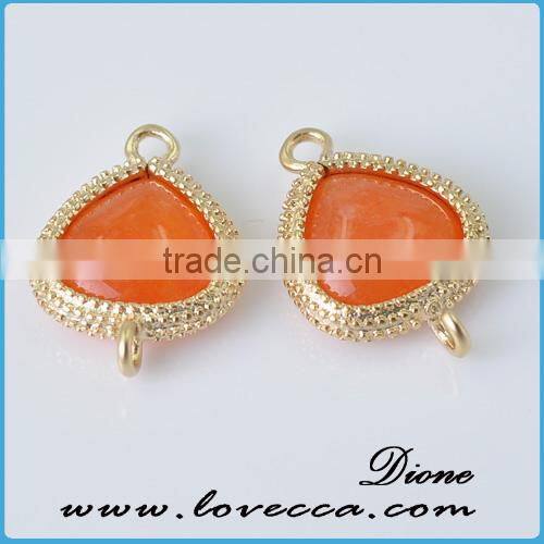 High quality new design different types glass stone pendant for jewelry making