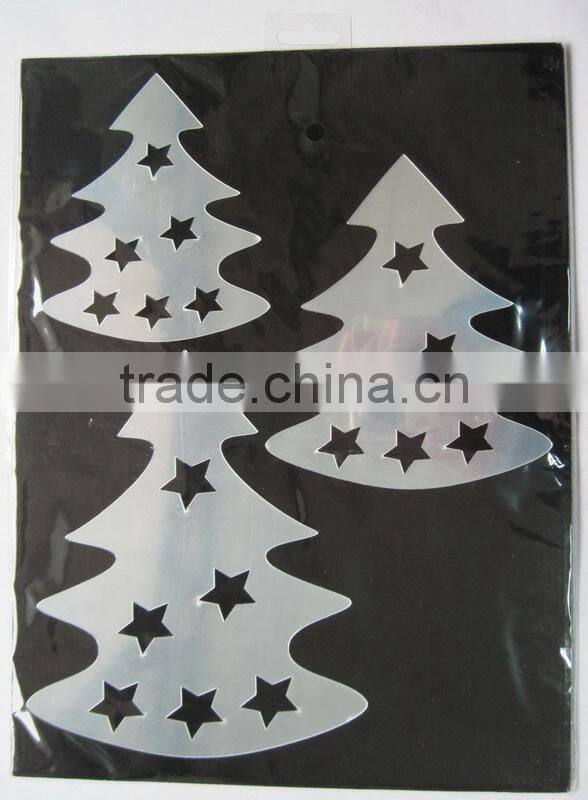 Christmas Tree Room Decoration Vinyl Mirror Wall Art