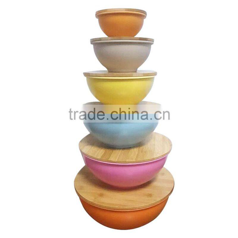 Cute Design Quality assurance Degradable Bamboo Fiber Bowl Set