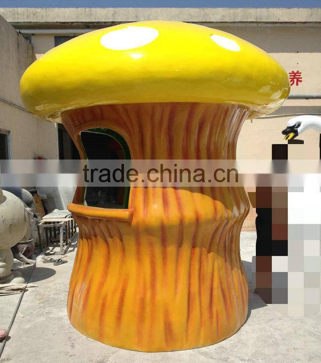 FRP giant mushroom statue sculpture