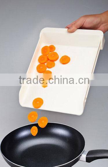 color vegetable cutting board with drawer