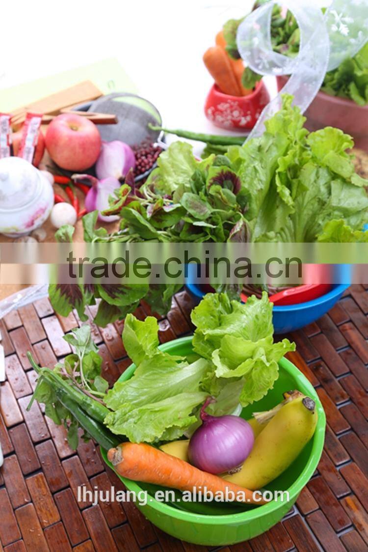 BPA-Free plastic mixing bowl / plastic 3pcs salad mixing bowl set