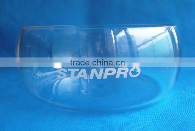 Large salad nut glass bowl