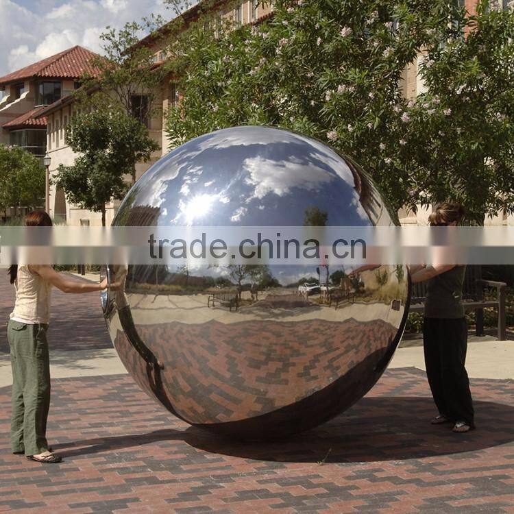 garden large outdoor decorate metal craft mirror ball sculpture