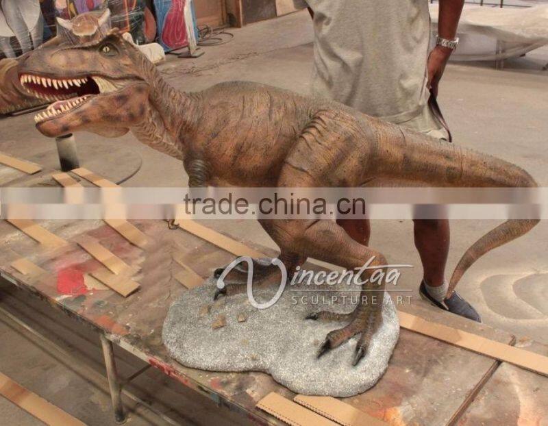 resin animal sculpture garden life size dinosaur statues for sale