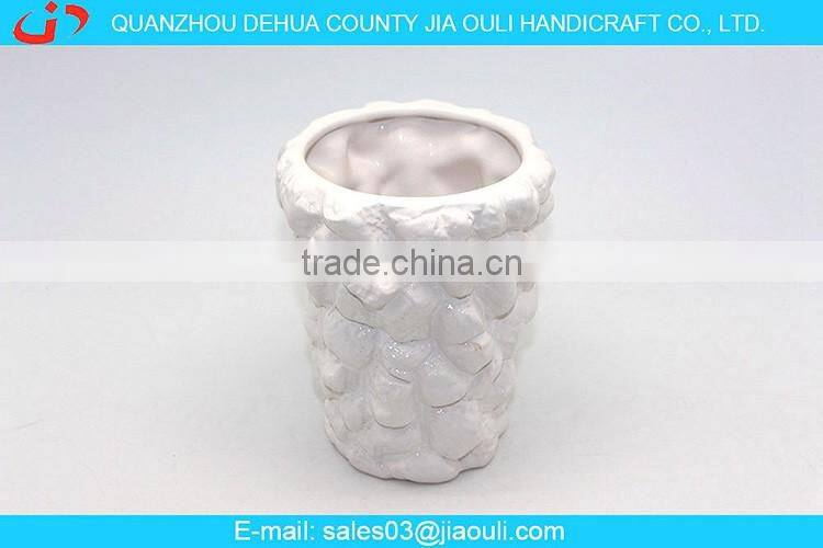 Popular design home decoration watering can shape ceramic flower pot, plant pot