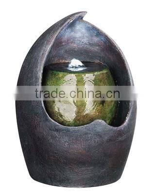 Abstract Tabletop Fountain With LED Light