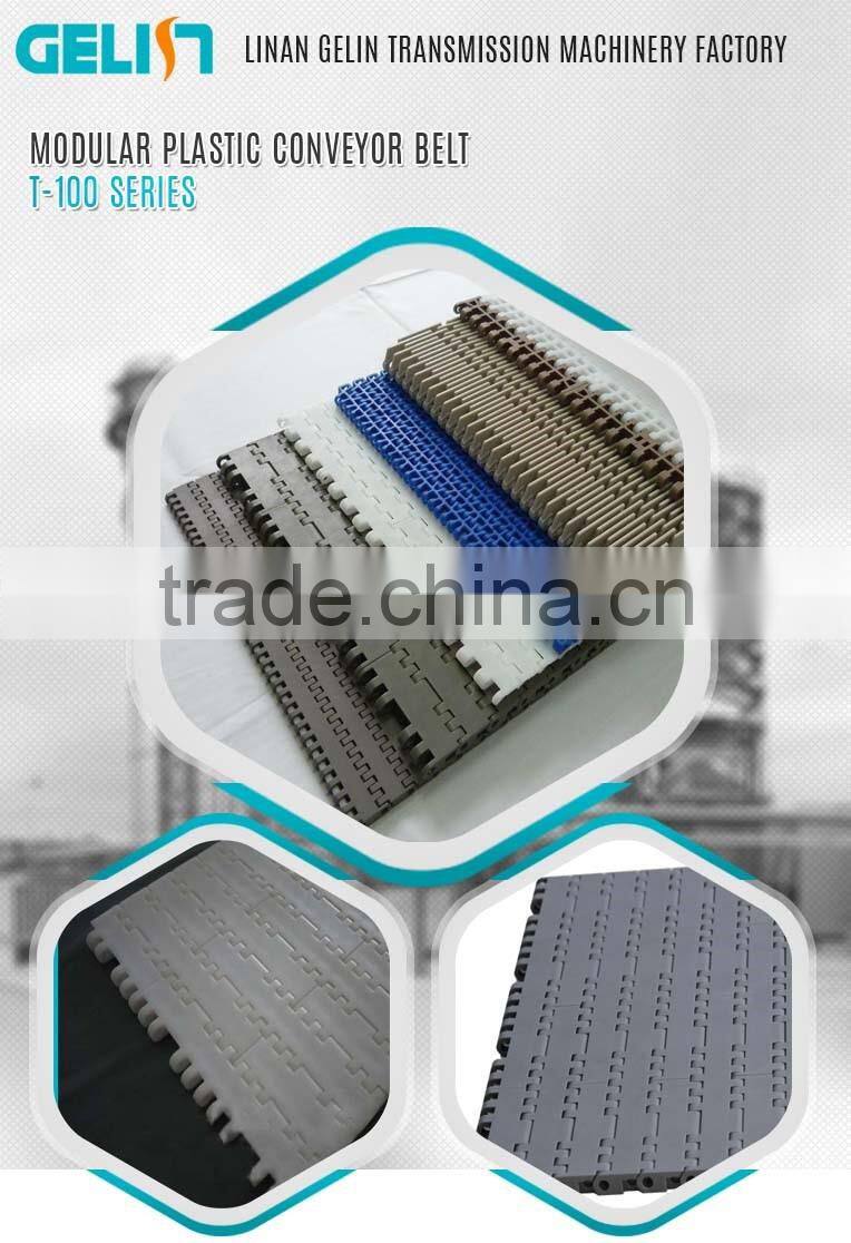 T-100 food conveyor chain plastic flat top chain