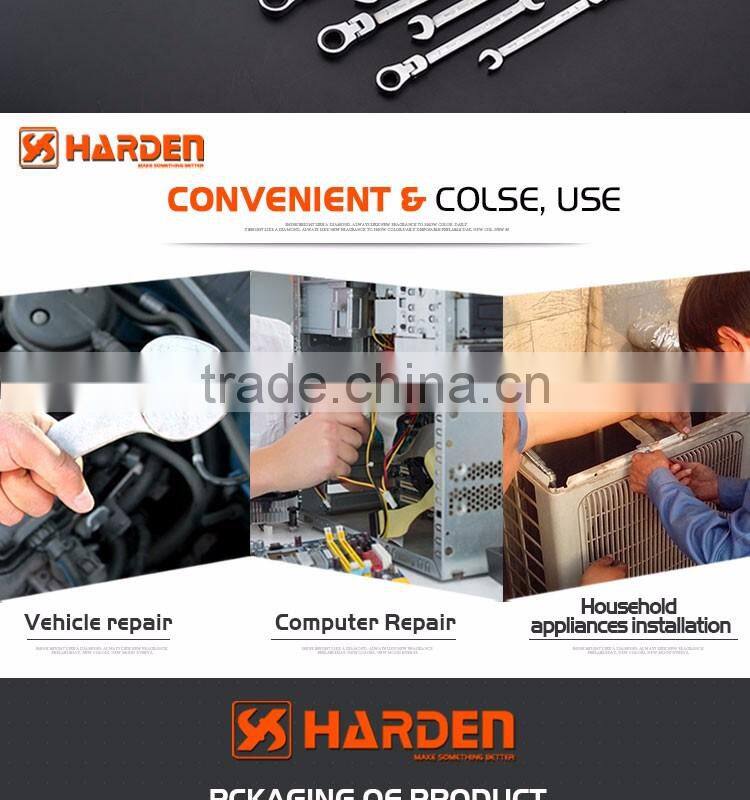 Professional 15mm Chrome Vanadium Flexible Combination Ratchet Wrench Set