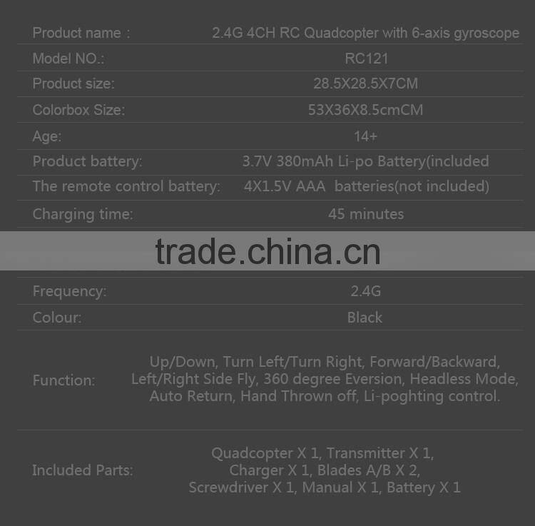 2.4G 4CH RC Drone similar GPS appearance