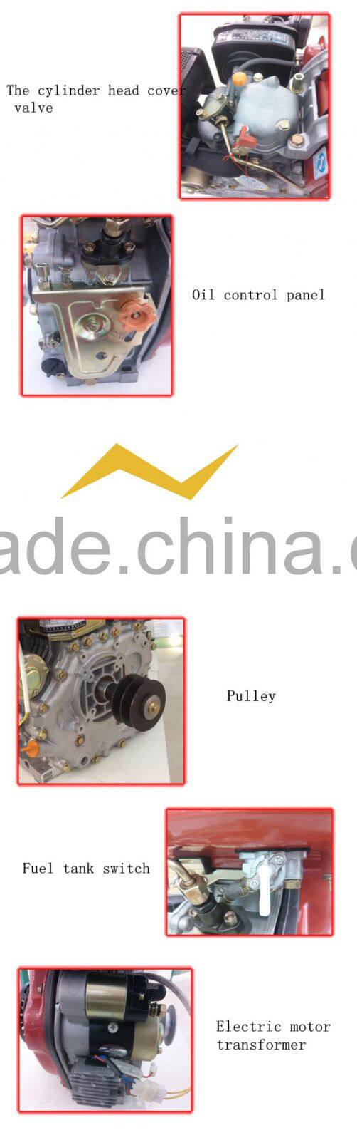 High quality 4-stroke vertical diesel engine 192FB model engine