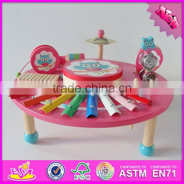 2017 New design educational beats toy wooden toddlers music toys W07A119