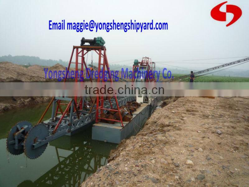 chain bucket sand dredger to dig sand or stone