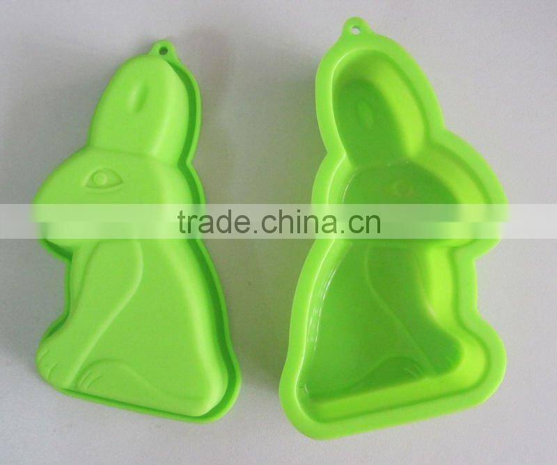 Rabbit shape silicone cake mold,silicone cupcake mold CK-C072F
