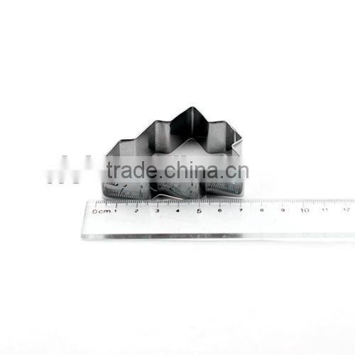 100% Food grade Christmas promotional tree shape cookie cutter set stainless steel cake tools customer design biscuit mold