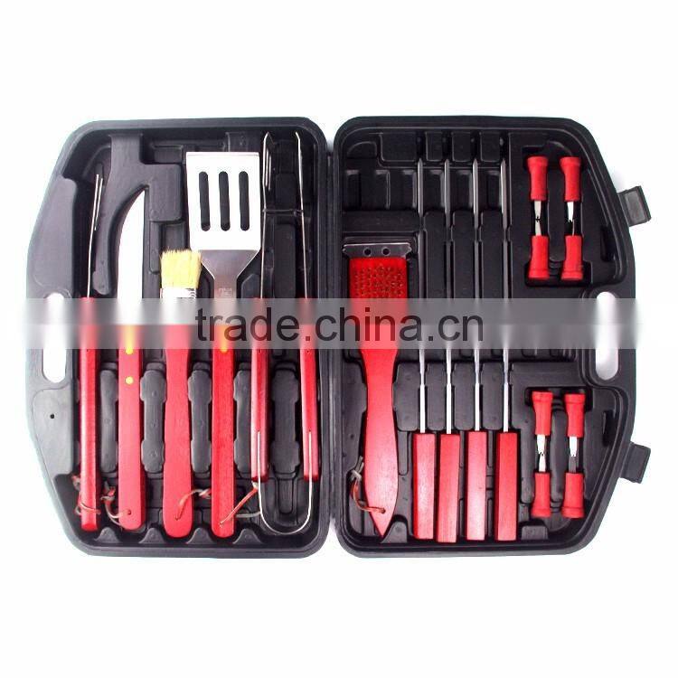 3pcs christmas popular rugby bbq tool set with window box