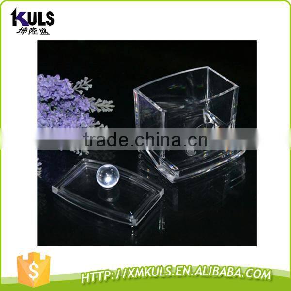 Cotton swabs storage box transparent PMMA home storage box