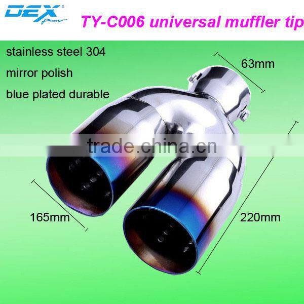 auto stainless steel exhaust muffler tips