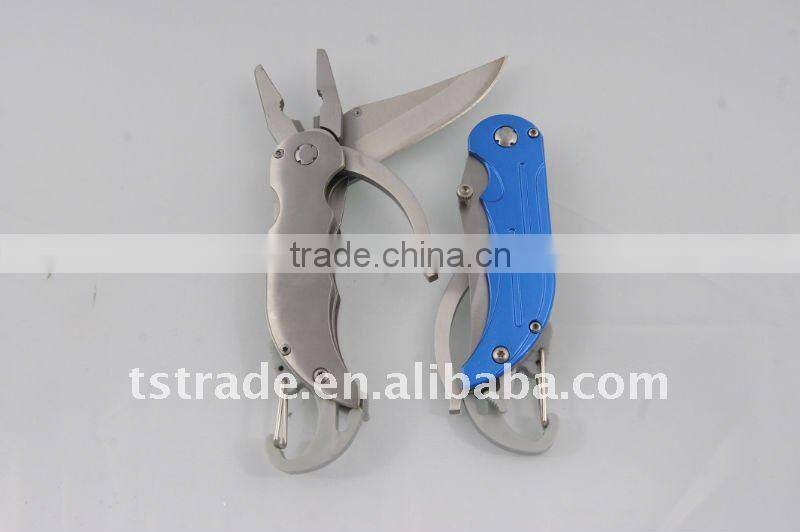 2014 Mini lovely multi function pocket keychain LED knife A99..