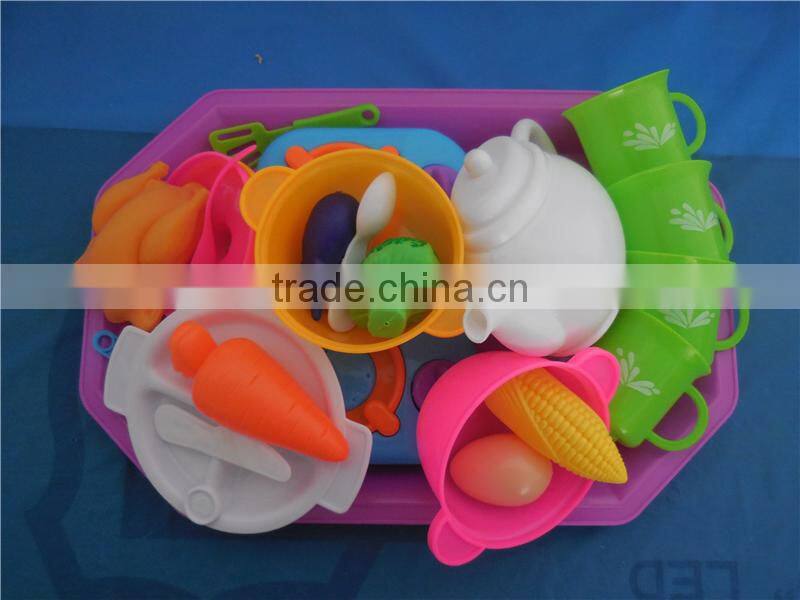 2016 new fashion Deluxe kitchen play toy food tea set for boys