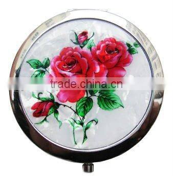 compact mirror with flower SCM016
