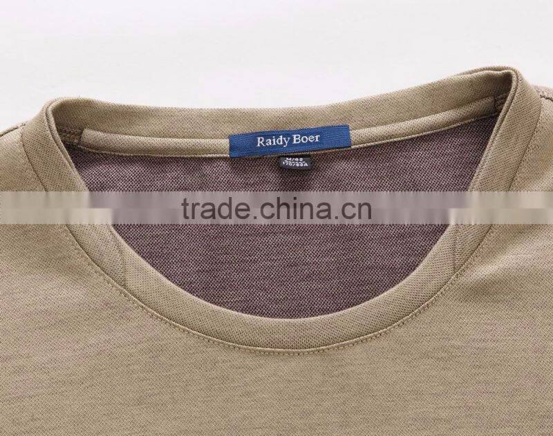 custom high quality full sleeve mens slim cotton /polyester t shirt