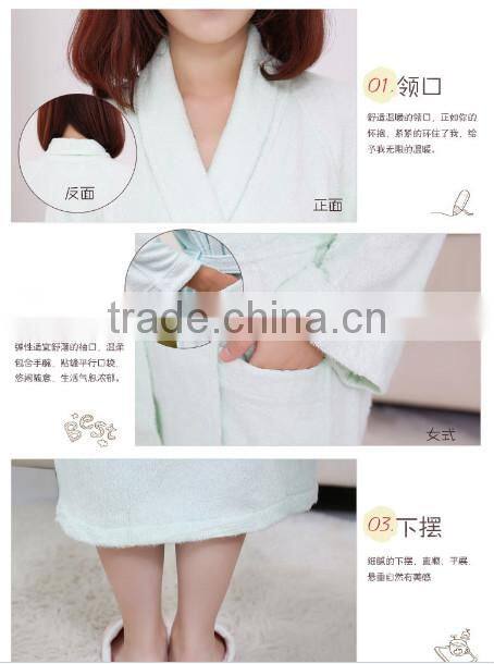 Hotel terry cloth bathrobe for couples
