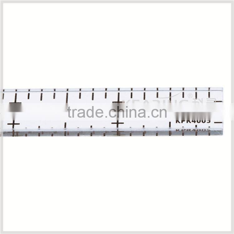 OEM Luxury clear acrylic ruler, creative grids quilting ruler ( 4'' * 1/2'' ) # KPR4005
