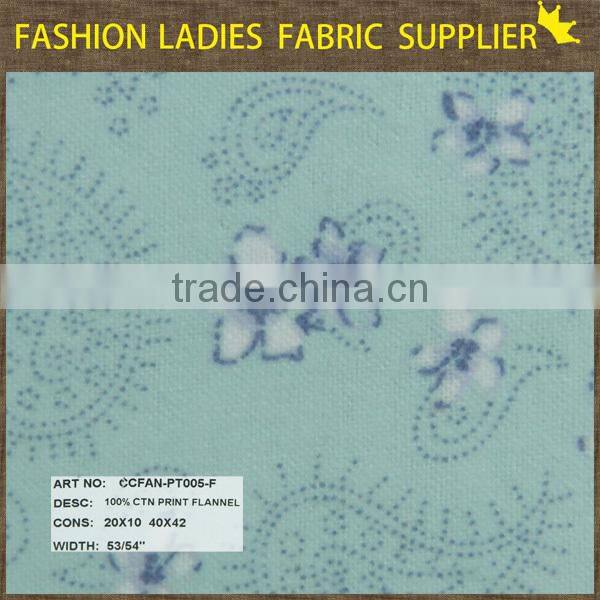 shaoxing textile a-quality 100% cotton 20x10 print fabric cotton fabric flannel shirt flannel fabric