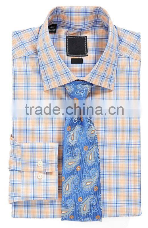 Modern Plaid,Clean-cut Dress shirt,Men Shirt