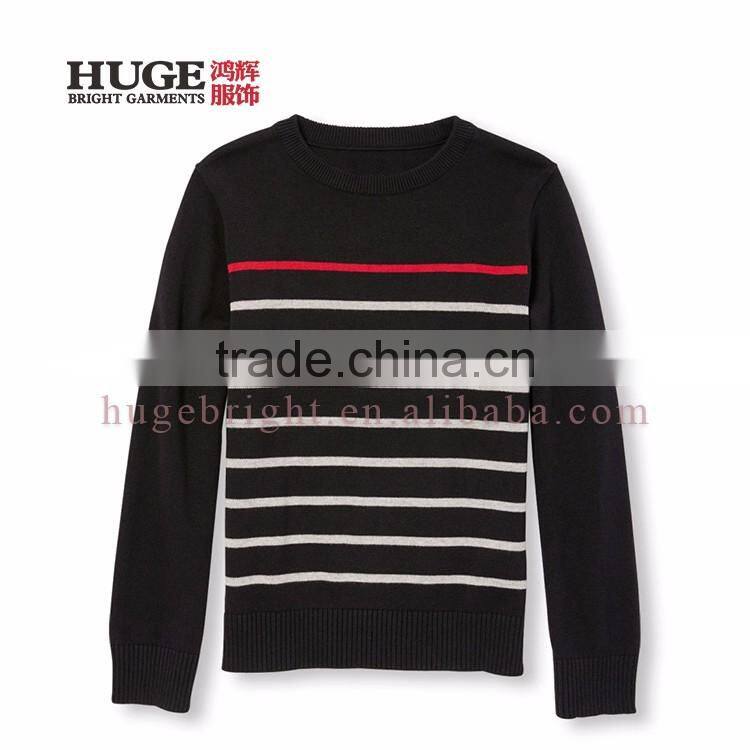 Stripes At Body Style 100% Cotton Knitted Sweaters For Kids