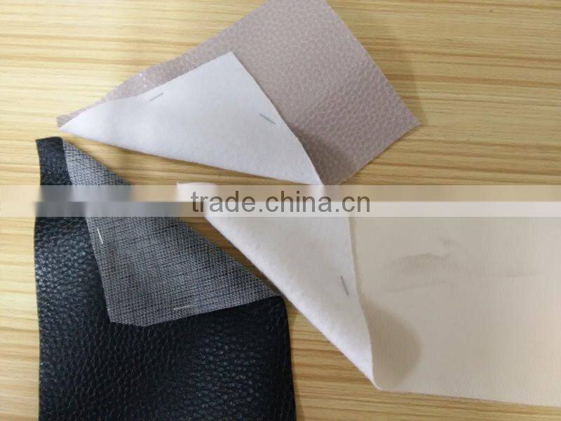 PVC artificial leather stocklots for sofa and furniture usage
