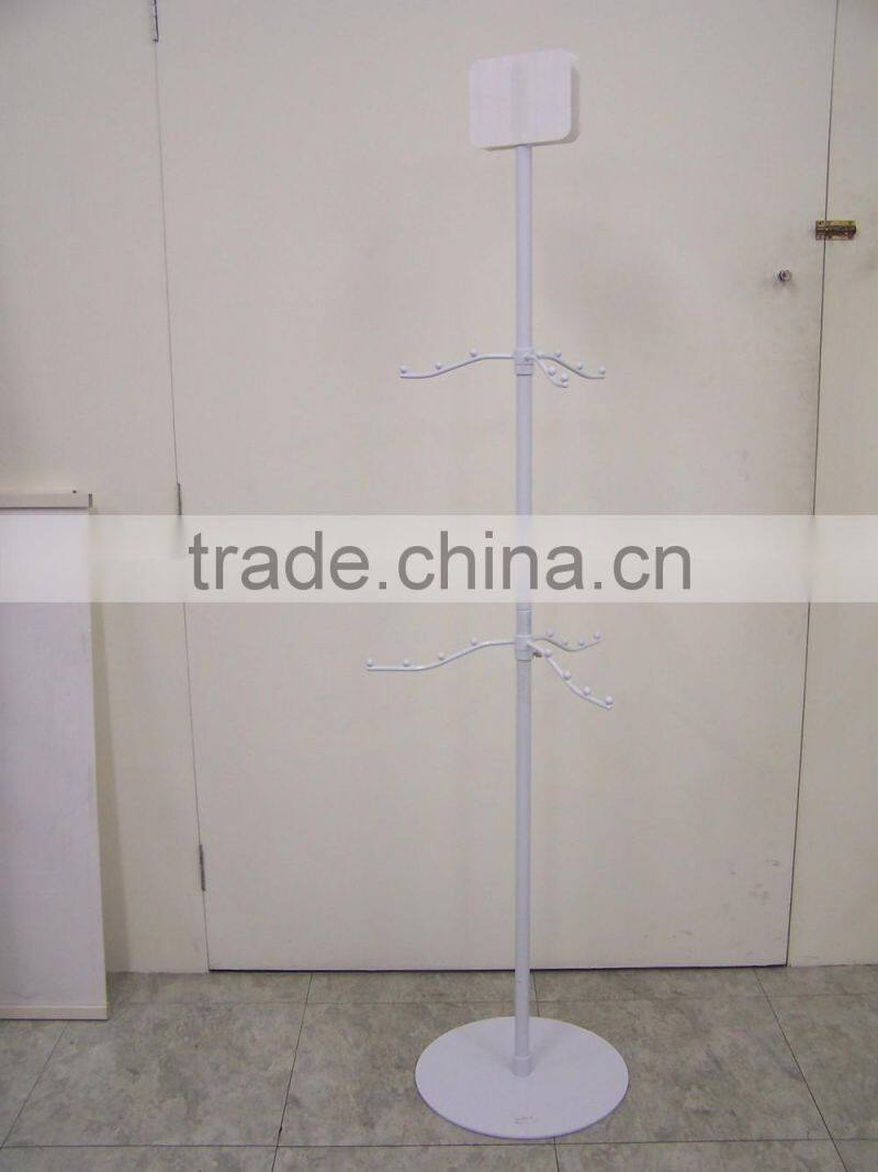 Rotating 2-tire hanging bag display