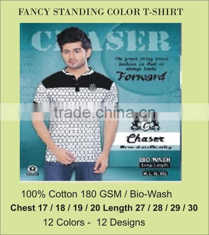 Polo T-Shirts with standing collar