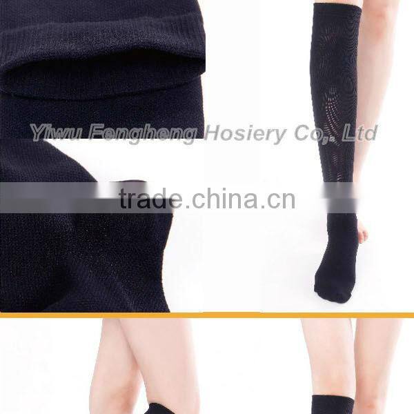 2015 Fenghui new design jacquard weave stockings Yiwu fishnet stockings