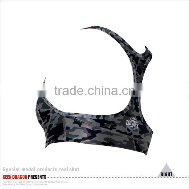 2017 reinforced stitched for ultimate movement camo sports bra for women