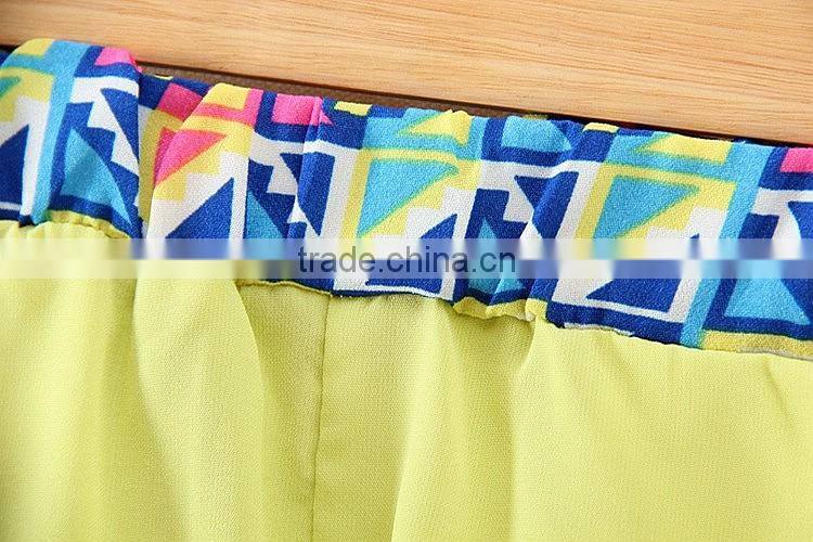 2017 Newest Style Cheap Short Sleeve Cute Blue Baby Girls Suits summer girls dress 2 piece t-shirt and pants 2-7 years old