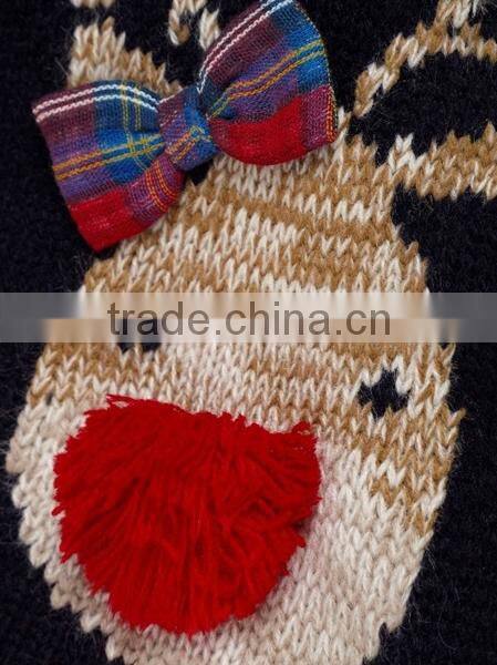 Baby santa sweater dress cotton christmas wear