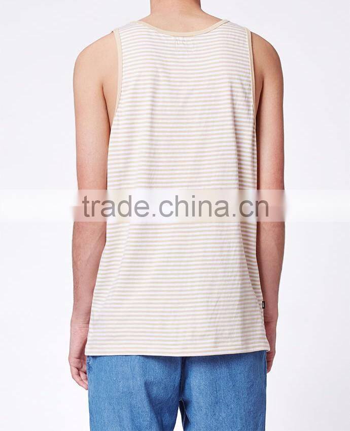 Exqusitely Yarn-dyed Stripped tank top