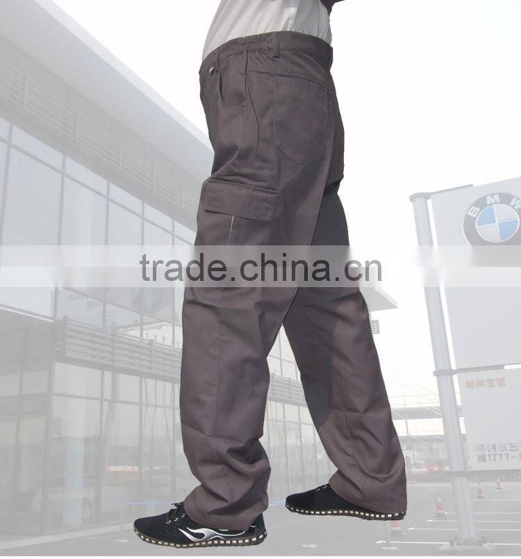 Juqian 2016 custom logo cheap mens overall Industrial multi-pocket loose fit cargo work pants