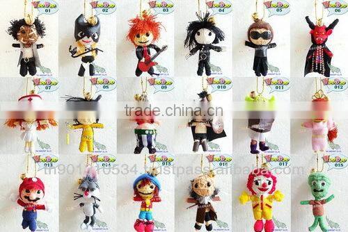 Handmade Keychains Keyrings Voodoo Doll String Accessories bag Gifts